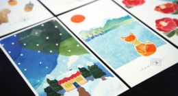 ひよこデザイン　一糸　カード　冬