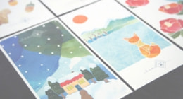 ひよこデザイン　一糸　カード　冬